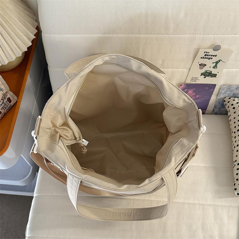 Large Capacity Commuter Shoulder Bag Women's Tote Bag Student Book Bag with Coin Purse