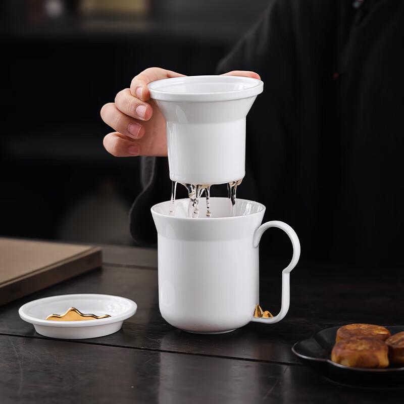 Hongyu Jinshan-1 Ceramic Office Cup Gift Set