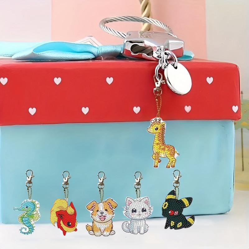2025 New Animal Diamond Painting Keychain: Exclusive Design for Hot Selling; Inquire for Bulk Discounts
