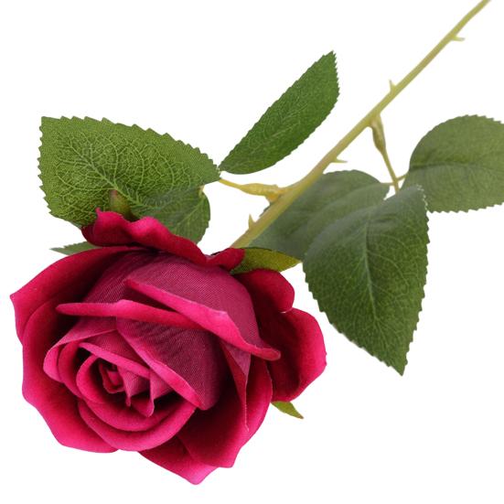 Artificial Rose Eye-catching No Withering Fresh-keeping Fancy Single Branch Simulation Roses Wedding Favors
