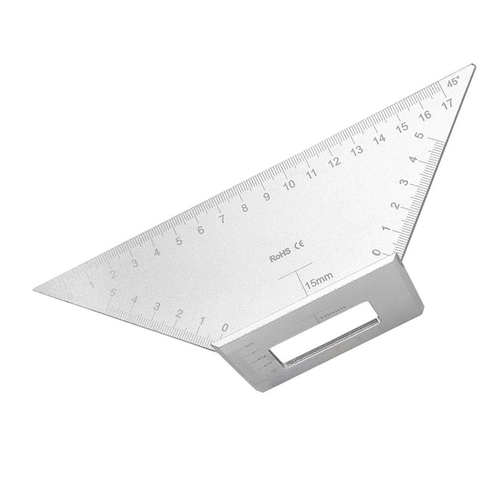3D Multi-Winkel-Messlineal 90 45 Grad Anriss Gehrungswinkel Mess-T-Lineal für die Holzbearbeitung