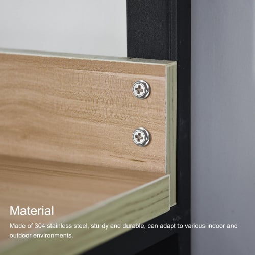 uxcell Hex Washer Self-Tapping Screws, 304 Stainless Steel Hex Flange Sheet Metal Screws, M5x16mm, 25 Pieces