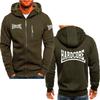 2026 Unisex  men's hoodie comfortable top Hardcore printed Harajuku fashion casual Spring autumn solid color zipper jacket