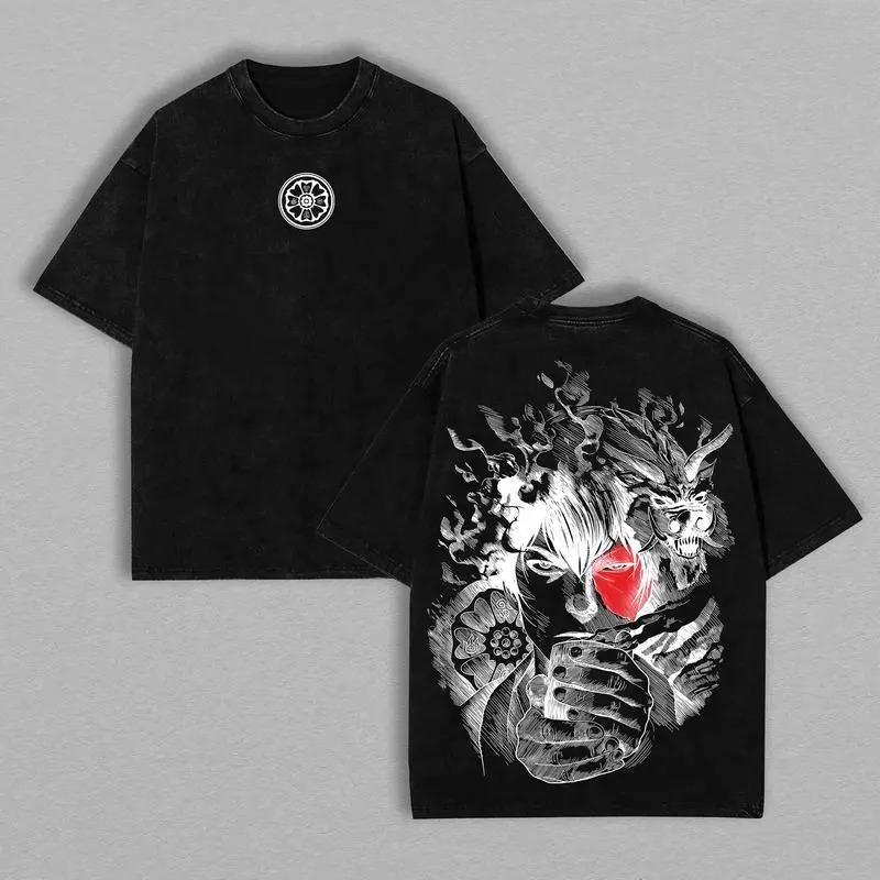 Hot Anime Avatar The Last Airbender Zuko Print T-shirt Men Women Oversized Clothing Cotton Tshirt Retro Washed T Shirt Male Tops