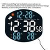 Large-screen LED Clock Wall Clock Temperature and Humidity Date Sunday Mode Electronic Wall Clock When Weather Is Displayed