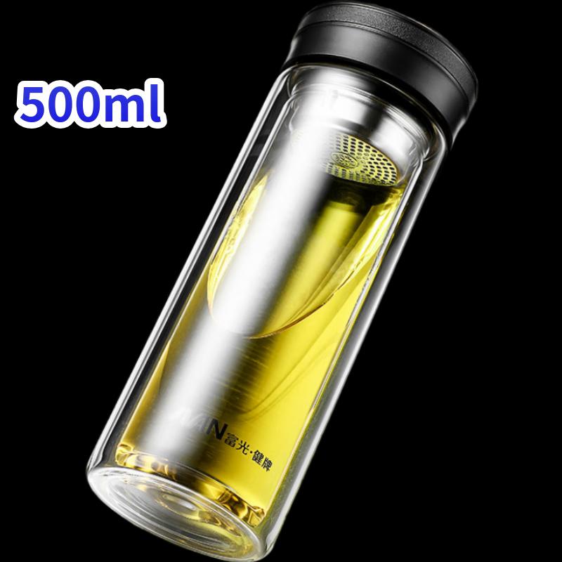 Fuguang Double Wall Glass Water & Tea Cup Set