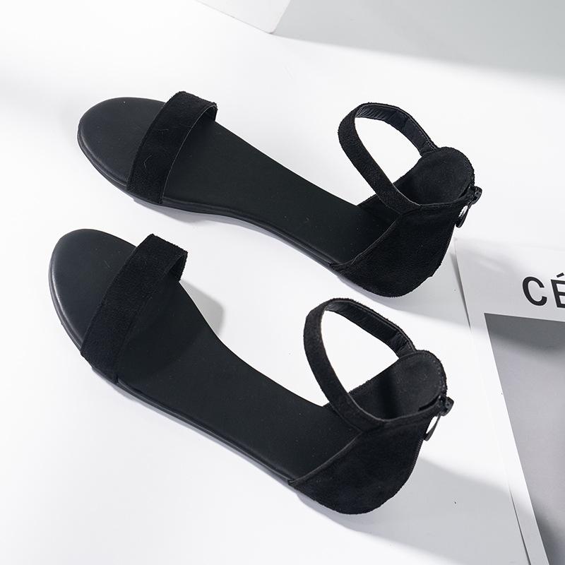 

Новые женские сандалии на толстом каблуке с сумкой и задней молнией 42 чёрный