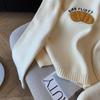 New Arrival: Cozy Orange Embroidered Pullover Sweater - Women's Autumn Winter Knit Top