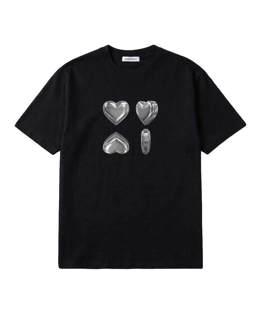 Eolaiteuaenggeul Silver Heart Loose Tee(2 Color)