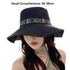 Floral Printed Women's Sun Hat Wide Brim Large Brimmed Wide Brim Bucket Hat Anti-UV Ethnic Style Mountain Climbing Hat Outdoor