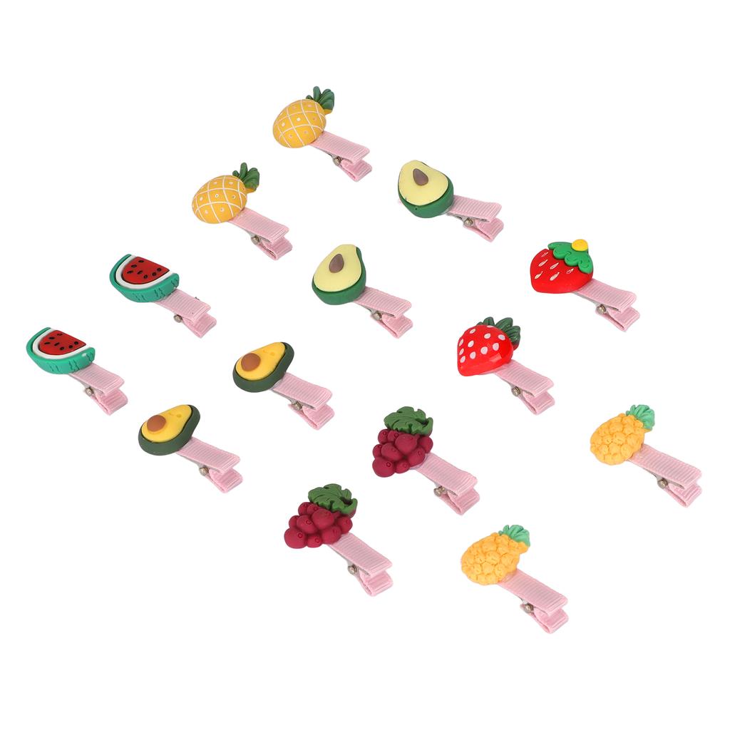 28pcs Pet Hair Clip Multipurpose Fruit Shape Dog Hair Barrettes for Small Medium Cats and Dogs