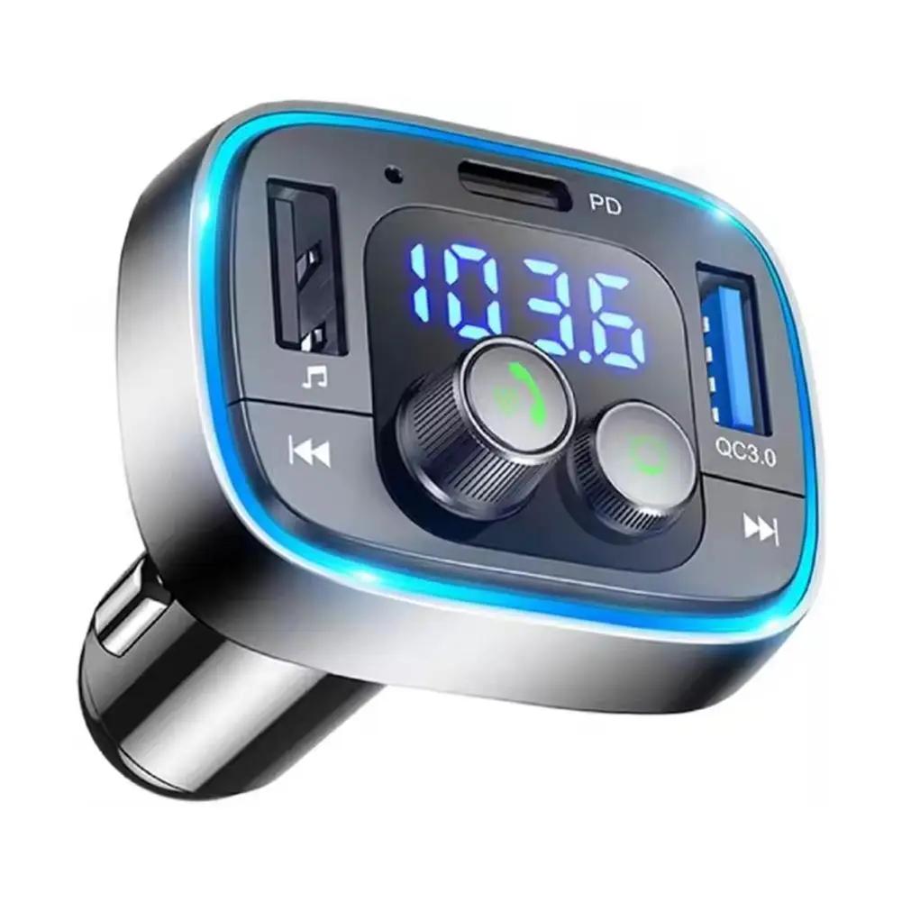 

Car Bluetooth Player Fast Charging Colorful Light Display Screen For Apple PD Fast Charging MP3 One To Three USU3.0 N8L5
