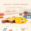 Bären beim Kleiderwechsel Stapelblöcke Holz Vorschule Montessori Spielzeug Buntes Puzzle Fantasievolles Spiel für Kinder Geburtstagsgeschenk
