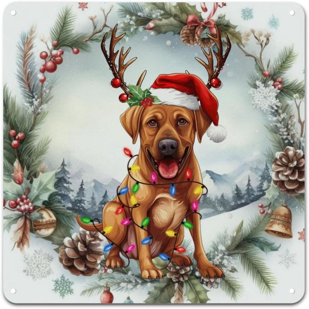 Christmas Metal Wall Art for Home Living Room Kitchen Decor