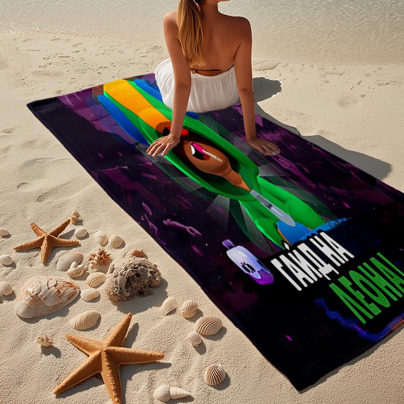 Game Adventure Heroes Beach Towel, Super Soft Microfiber, Gift for Her/Him, Birthday, for Pool, Beach, Travel, Home Decor Fan Gifts