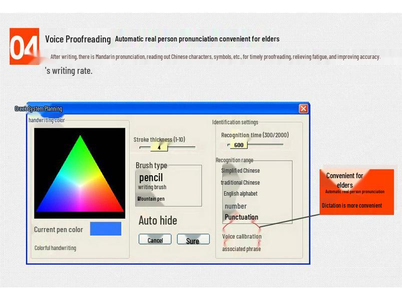 Universal Handwritten Keyboard Pad for Seniors: Driver-Free, Large Screen, Desktop/Laptop Compatible