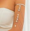 Ingemark 17 Styles Boho Crystal Pendant Cuff Open Bangles for Women Wed Bridal Goth Tassel Link Arm Bracelets Party Zircon Gift