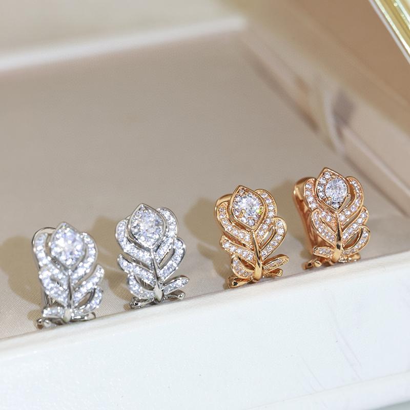 New Vintage Luxury Jewelry For Women Musla Design Ear Stud Wedding Jewelry Earrings Fashion Gifts Lady Party Earrings