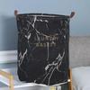Marbling Laundry Storage Baskets Folding Dirty Clothes Storage Buckets Household Waterproof Sundries Toys Organizer Barrels