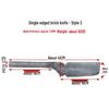 Double-Sided Brick Knife - Manganese Steel Trowel for Plastering, Cutting Bricks, and Wall Laying