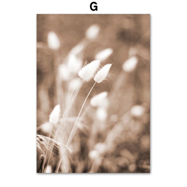 Beige Landscape Lake Mountain Dandelion Wall Art Canvas Painting Nordic Posters And Prints Wall Pictures For Living Room Decor