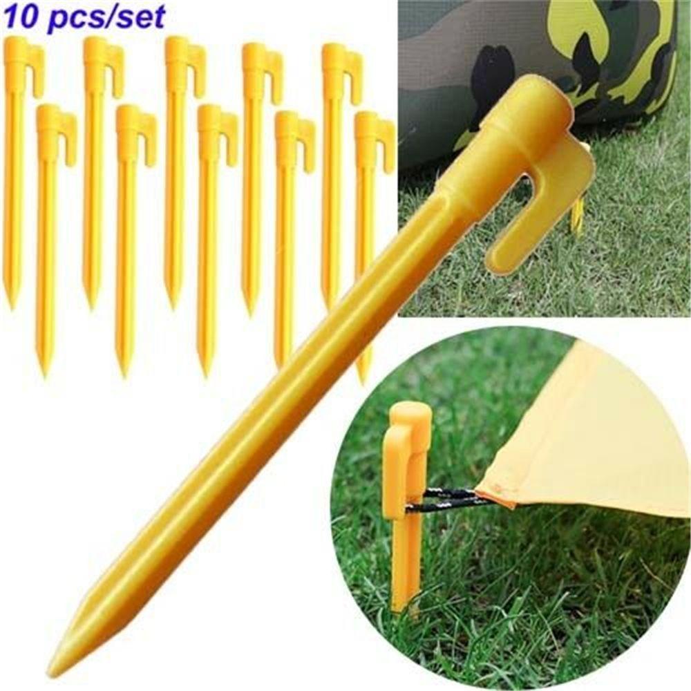 10 Pcs Durable Tent Mat Camping Heavy Duty Stake Nails Nails Fixing Pegs Pins Tents Stakes