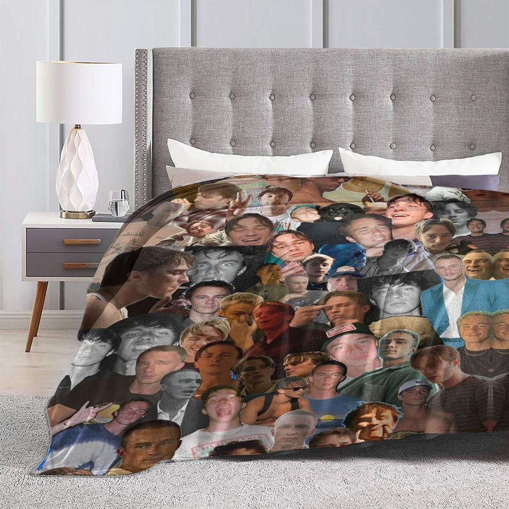 Rafe Cameron Decke Drew Starkey Dekorative Flanelldecke Für Schlafzimmer Warm Weich Maßanfertigung Qualität Tagesdecke Geschenkidee
