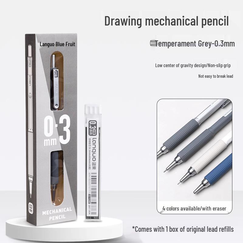Blue Fruit Automatic Pencil Set: Candy Macaron Creative Stationery for Drafting and Drawing