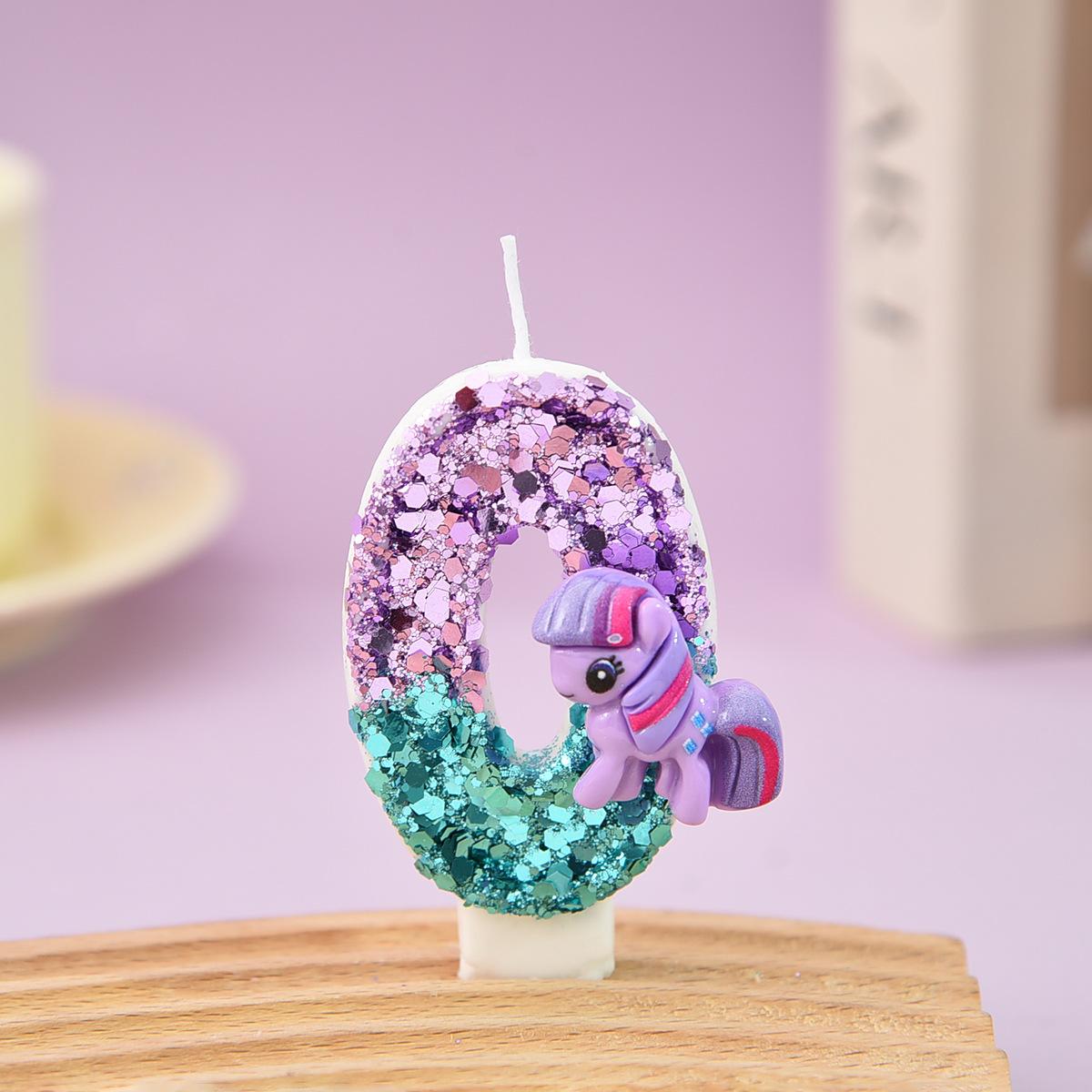 

Dinosaur Number Birthday Candles 0-9 Set for Kids Baking Cake Decoration Party Supplies One Size