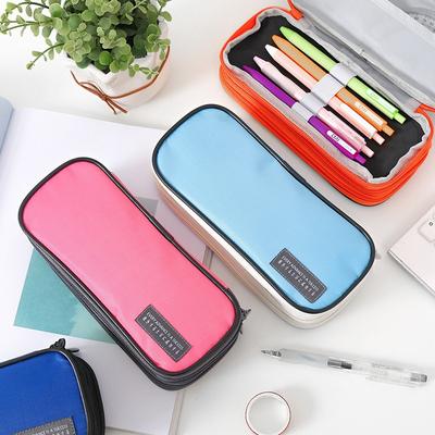 Multifunctional Three-layer Pencil Case Student Creative Waterproof Stationery Large-capacity Storage Bag