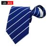 Ruifeng Men's 8cm Elastic Tie - Easy Pull, Formal Wedding or Business Wear