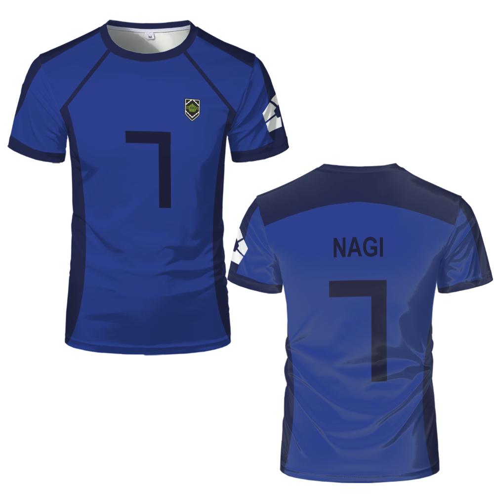 Anime Japonský Blue Lock Isagi Yoichi Futbalový dres Tričko Cosplay Hyoma Chigiri Meguru Bachira Tričko Originálne Detské Tričko