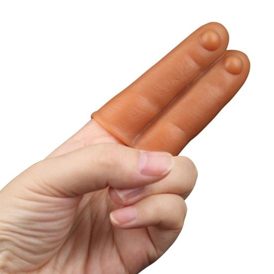 Yousheng G-spot Finger Sleeve Massager Liquid Silicone Material Finger Sleeve with Bump for Clitoris Breasts Stimulation Adult Couple Sex Toy
