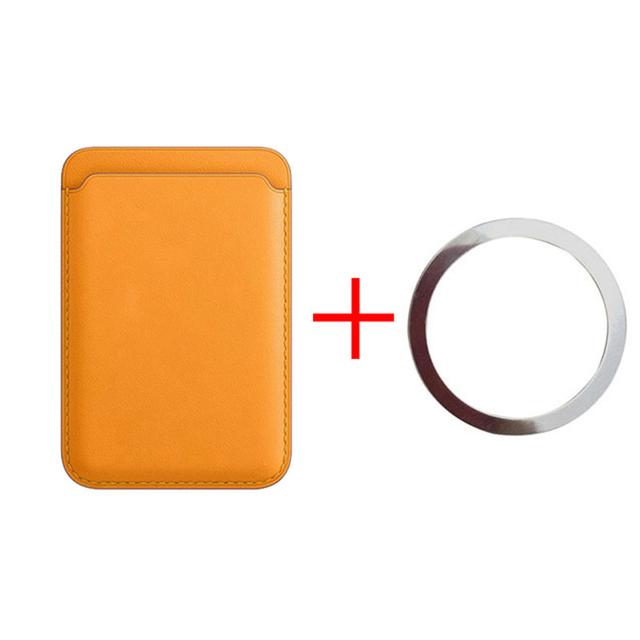 For Magsafe For iPhone 16 15 14 13 12 11 8 Magnetic Wallet Leather Compatible For Samsung Huawei Card Holder with MagSafe Magnet