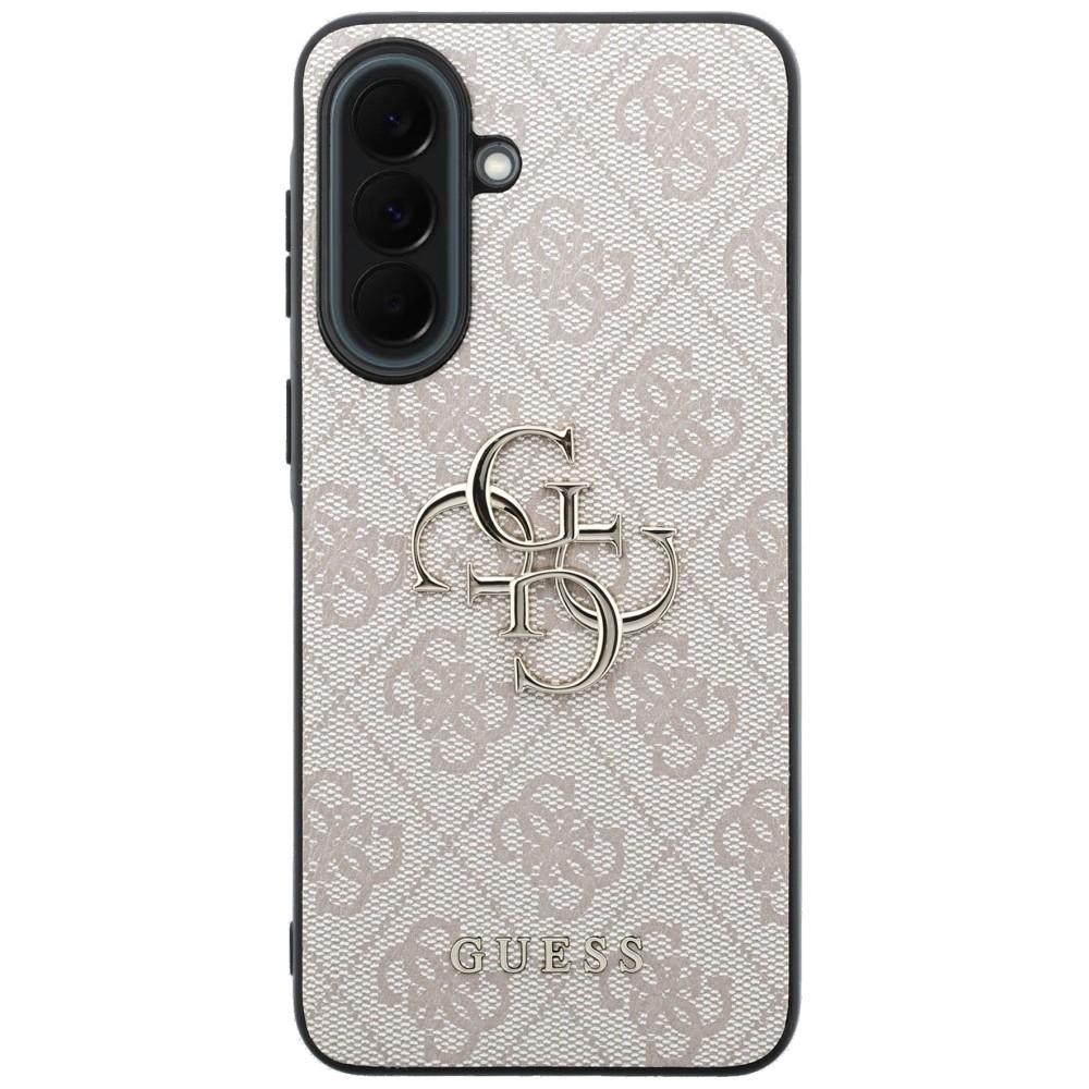 Guess Leather 4G Metal Logo Case for Samsung Galaxy A37 5G Pink