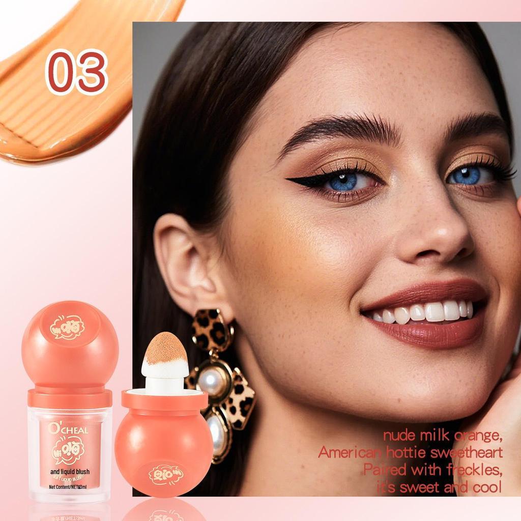 OCHEAL Liquid Matte Blush Stick - Highly Pigmented Cream Rouge for Contour and Blush