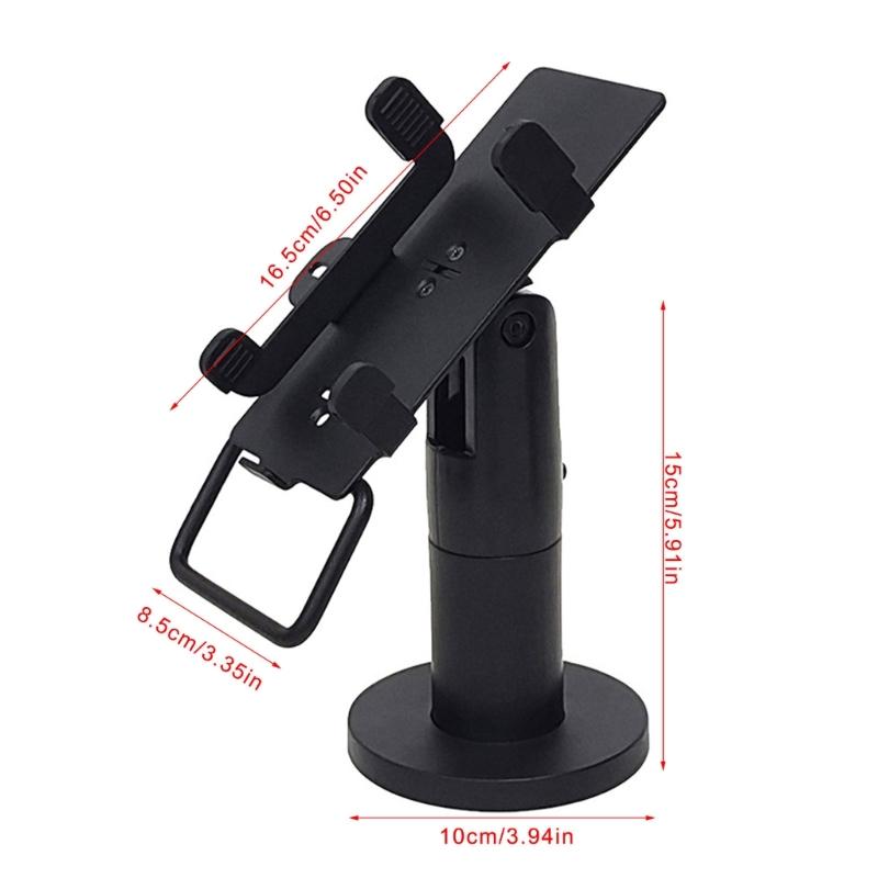 Desk Mounted POS Machine Bracket Antislip Pad POS Machine Display Bracket Cashiers Rack for Cash Register