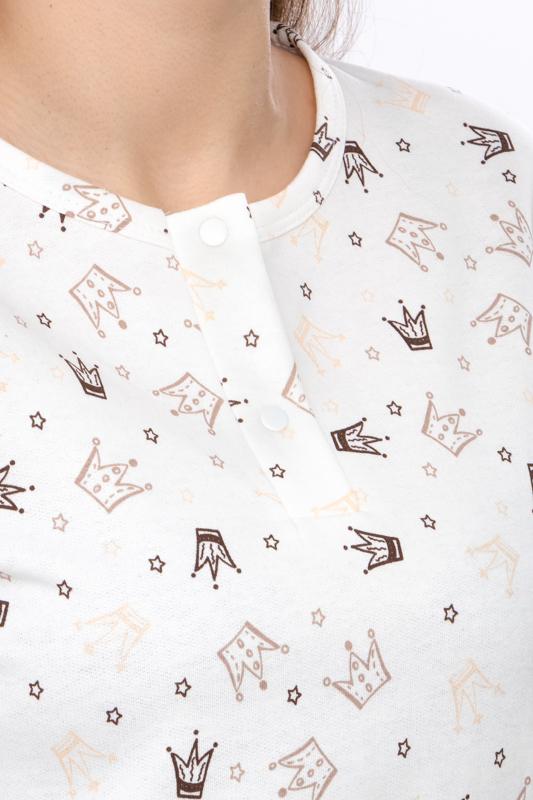 Pajama Set (women) – Soft Cotton Fleece, Long Sleeve & Pants, Demi-season 8240-024-1 HC