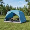 Trekking Tent Blue 2 Person Tent 185T Polyester with PU Coating