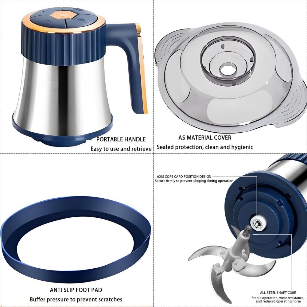 Mașină de tocat carne electrică, Robot de bucătărie, Tocător de carne din oțel inoxidabil, Tocător de legume cu capacitate de 5L, Potrivit pentru tocat alimente