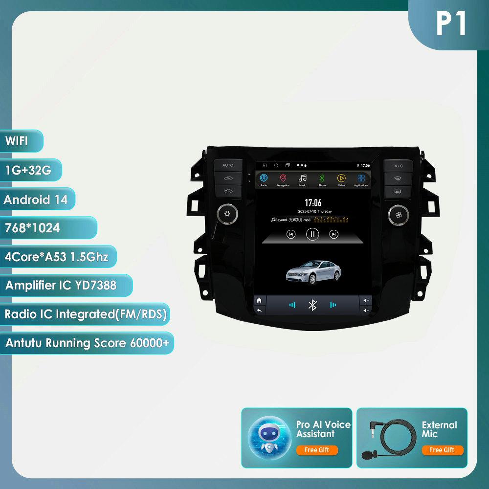 OSSURET 9.7 Display Screen Carplay Android for Nissan Navara 2016-2022 NP300 WiFi Car Multimedia Player Intelligent Screen Video Navigation Radio GPS