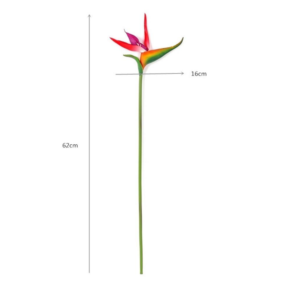 Authentic Touch Artificial Bird of Paradise Long Stem Fake Flower Faux Plants  Wedding Decoration