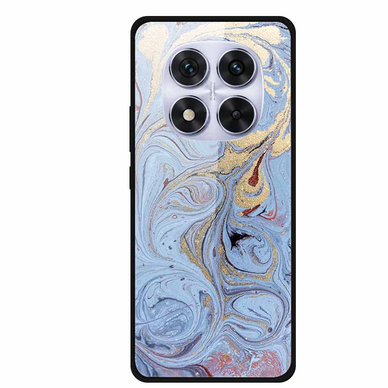 Tempered Glass Case For Xiaomi Redmi Note 14 Pro 5G Back Cover PC Hard Shockproof Cases Beer Marble Texture Cool Fashion Funda