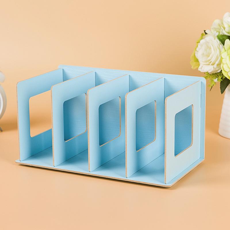 Desktop Storage Shelf with DIY Creative CD and DVD Rack for Home and Office