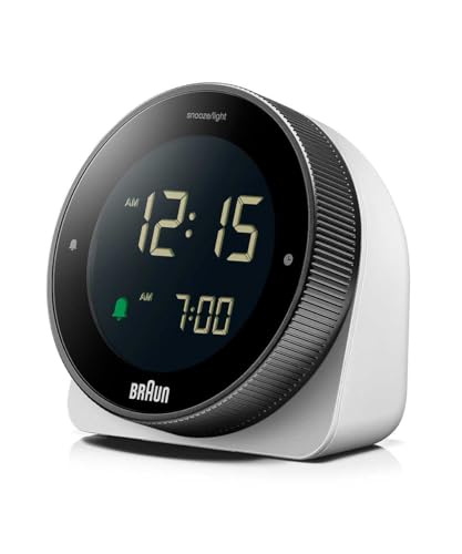BRAUN Digital Table Clock BC24W White