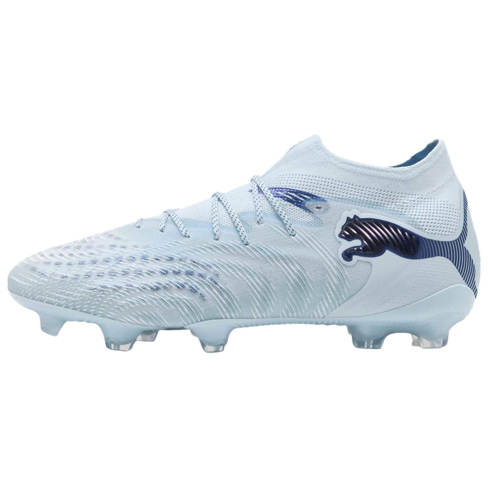 PUMA Future 9 FG Firm Ground Natural Grass Pu Cushioning Abrasion Resistant Soccer Shoes Unisex Blue White 108883-03 42