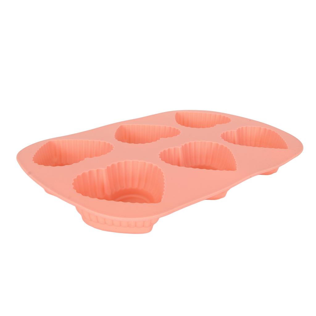6 Holes Heart Shaped Silicone Mold For Chocolate Cake Jelly Pudding Handmade Soap Mould Candy Making