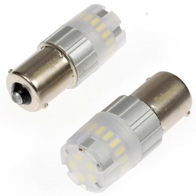 Takenous_Plus S25 LED Single BA15s Bus Marker Lucid Bulb White 24v Inspection 2 Pack (S25 Single)