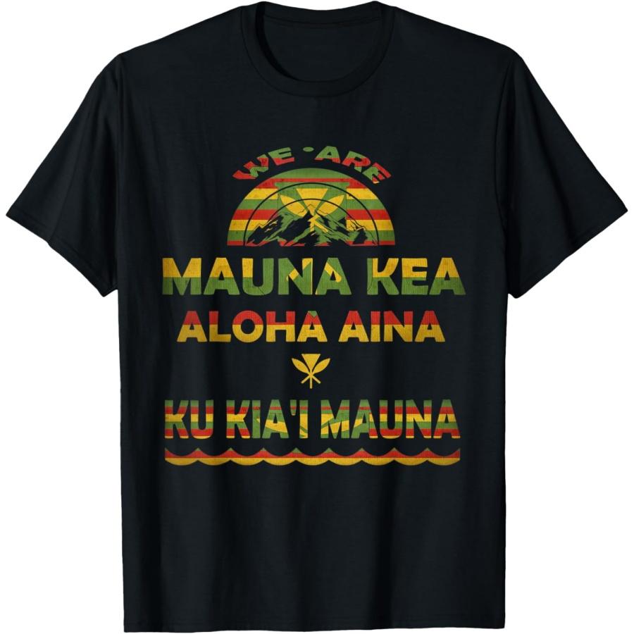 

Kanaka Maoli Flag - We Are Mauna Kea T-Shirt(1) S