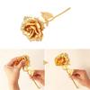 5/10Pcs Gold Artificial Flowers 18CM Fake Flower Valentine's Day Decoration for Woman Girlfriend Gifts Ornament Party Supplies
